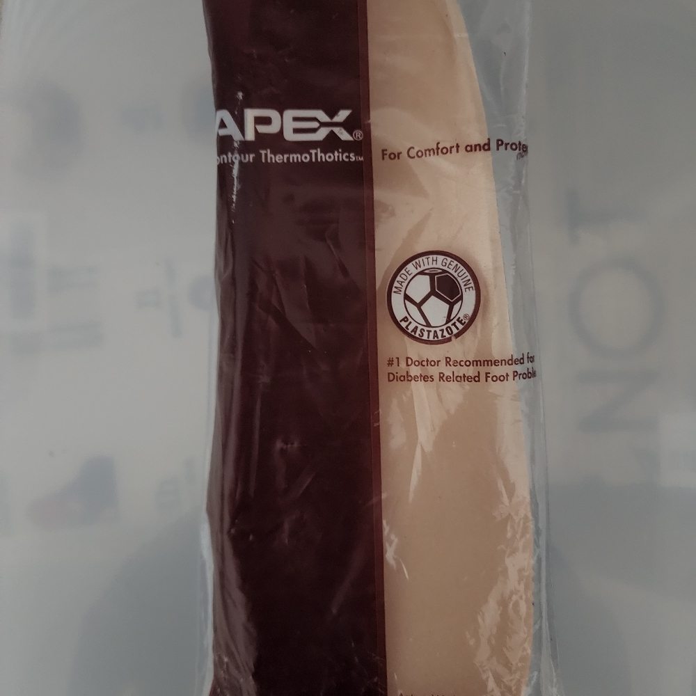 2 Pair New Apex Contour ThermoThotics, 2 pair in pack shoe inserts pads
